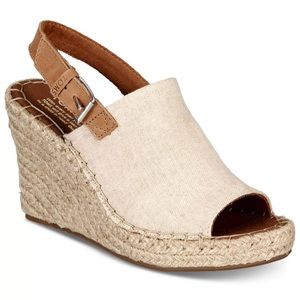 NWT- Toms Monica wedge sandals size 9.5